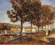 Pierre Renoir The Bridge at Argenteuil in Autunn oil painting artist